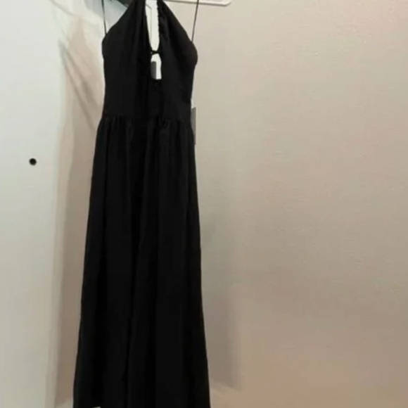 Reformation stassie dress black NWT - Picture 3 of 6